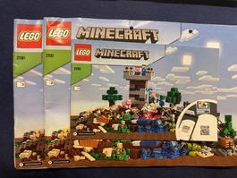 LEGO Minecraft 21161 Set Die Crafting-Box gebraucht