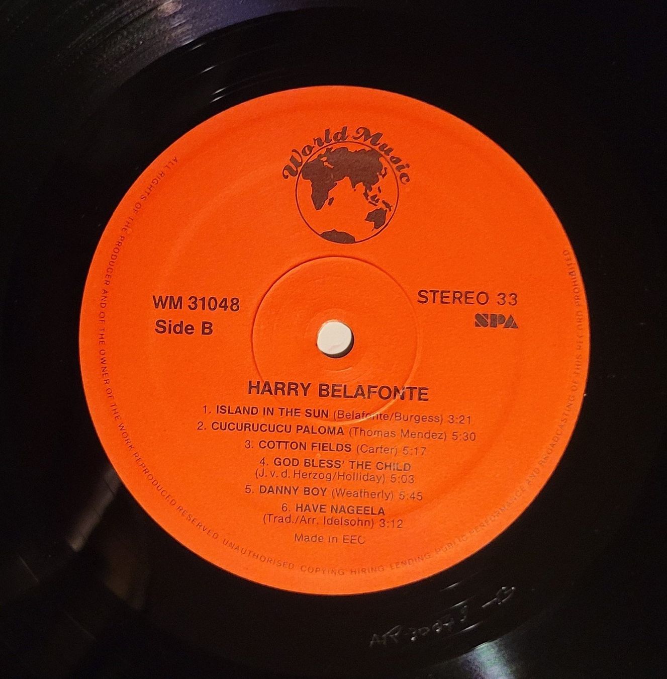 Dischi in vinile: Harry Belafonte  _ 1987 – Usato da Zürich venduto da Avd 4