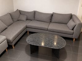 Ecksofa Ecke links grau