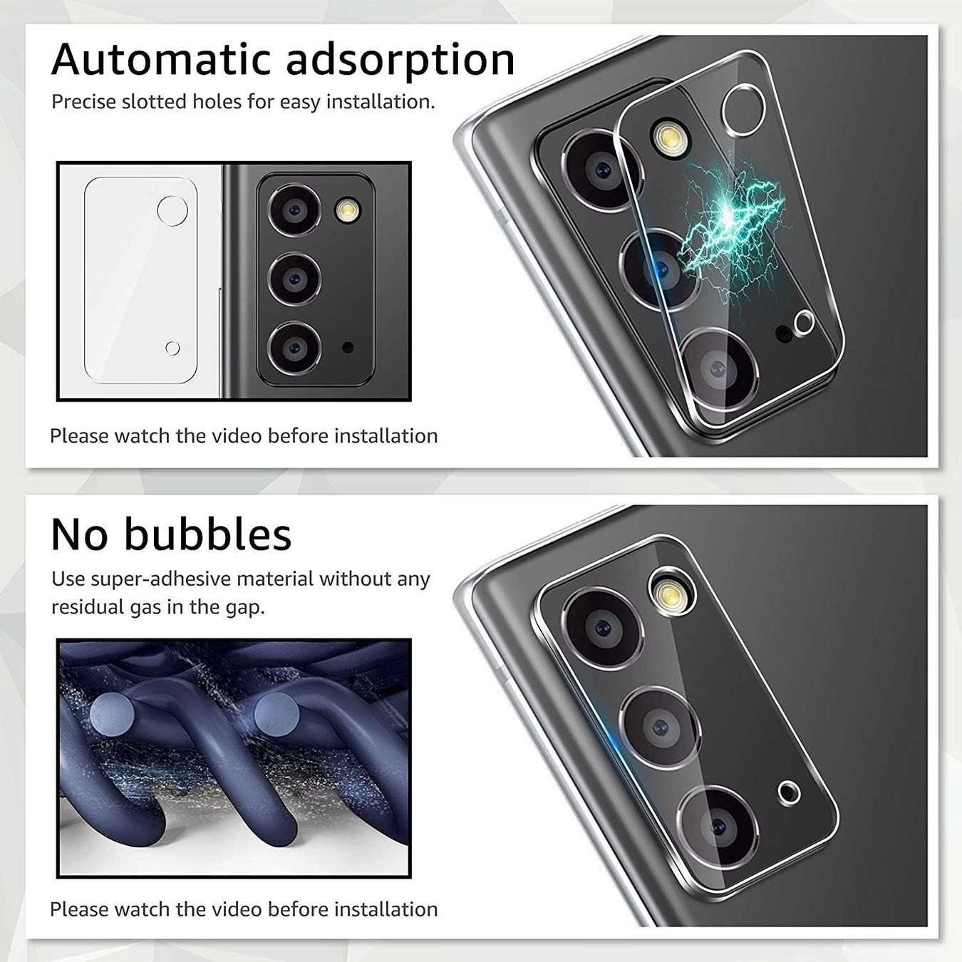 Cover & Protezioni schermo: Galaxy Note 20-Verre Trempé Caméra arrie – Nuovo e nell'imballaggio originale da Morges venduto da DA-mobile 2