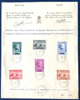 1940 Belgien Sonderblatt Musikstiftung Königin Elisabeth