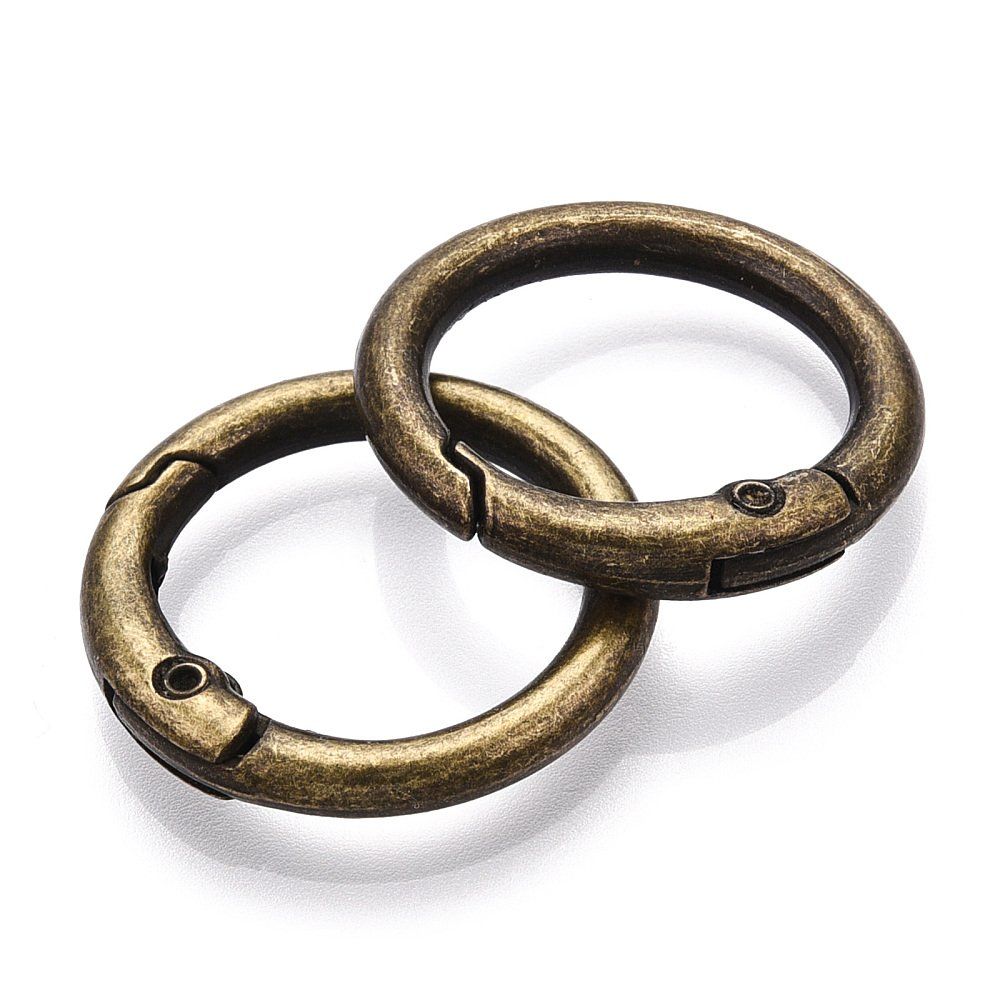 Anhänger: Ring Verschluss Metall bronze 26x4mm – Neu (gemäss Beschreibung) aus Alpnachstad von perlengaby