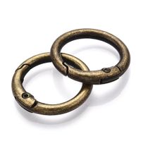 Ring Verschluss Metall bronze 26x4mm