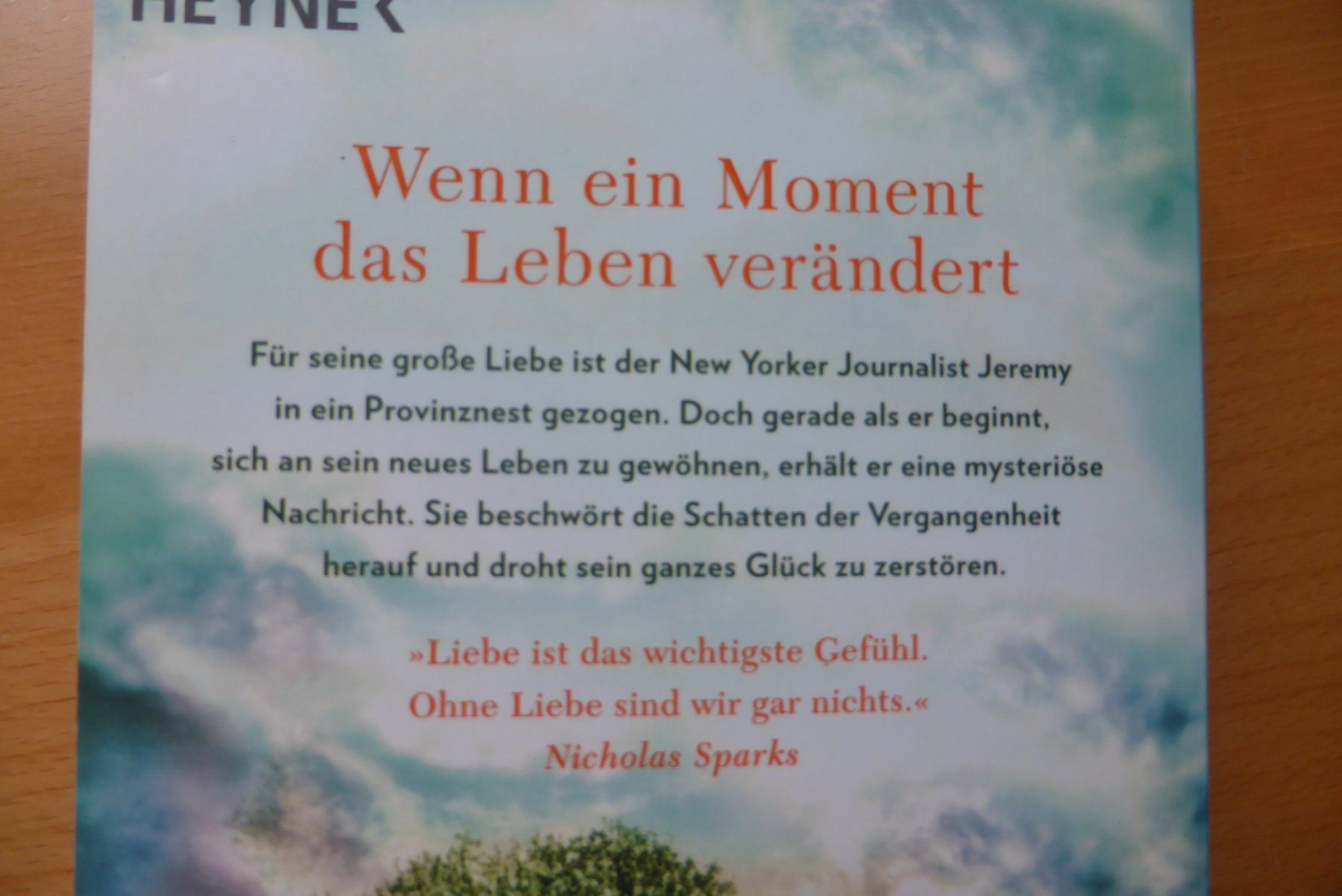 Bücher: Nicholas Sparks - Das Wunder eines Augenblicks – Gebraucht aus Brunnadern von lesezirkel 1