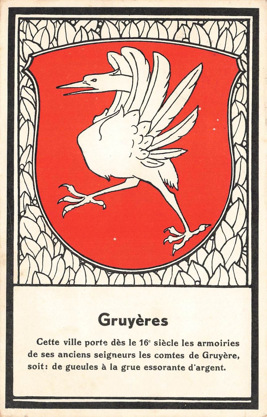 Cartoline postali: Greyerz (FR) Stadtwappen – Usato da Biasca venduto da Blenio71