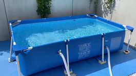 INTEX Frame Pool 220x150x60 cm inkl. Zubehörpaket