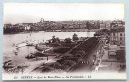 Genève - Quai du Mt-Blanc  Les Promenades