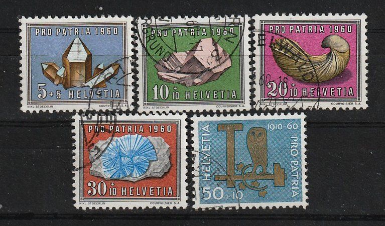 Alle Briefmarken: 1960 Serie Pro Patria – Gebraucht aus Arlesheim von gaugi43