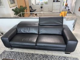 Joop 2er Sofa schwarzes Leder