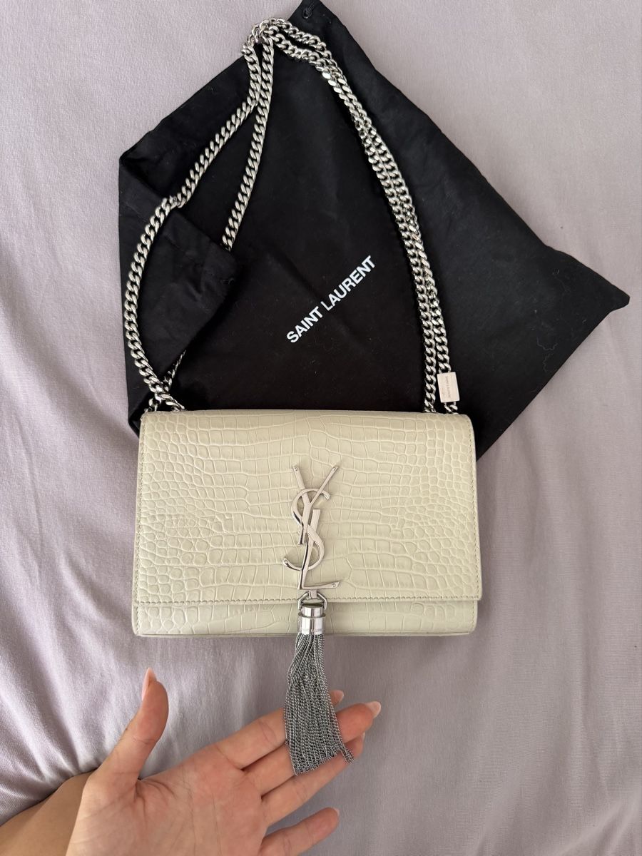 Saint Laurent Borse da donna: Saint Laurent Tasel bag  Kroko – Usato da Läufelfingen venduto da kiaverann