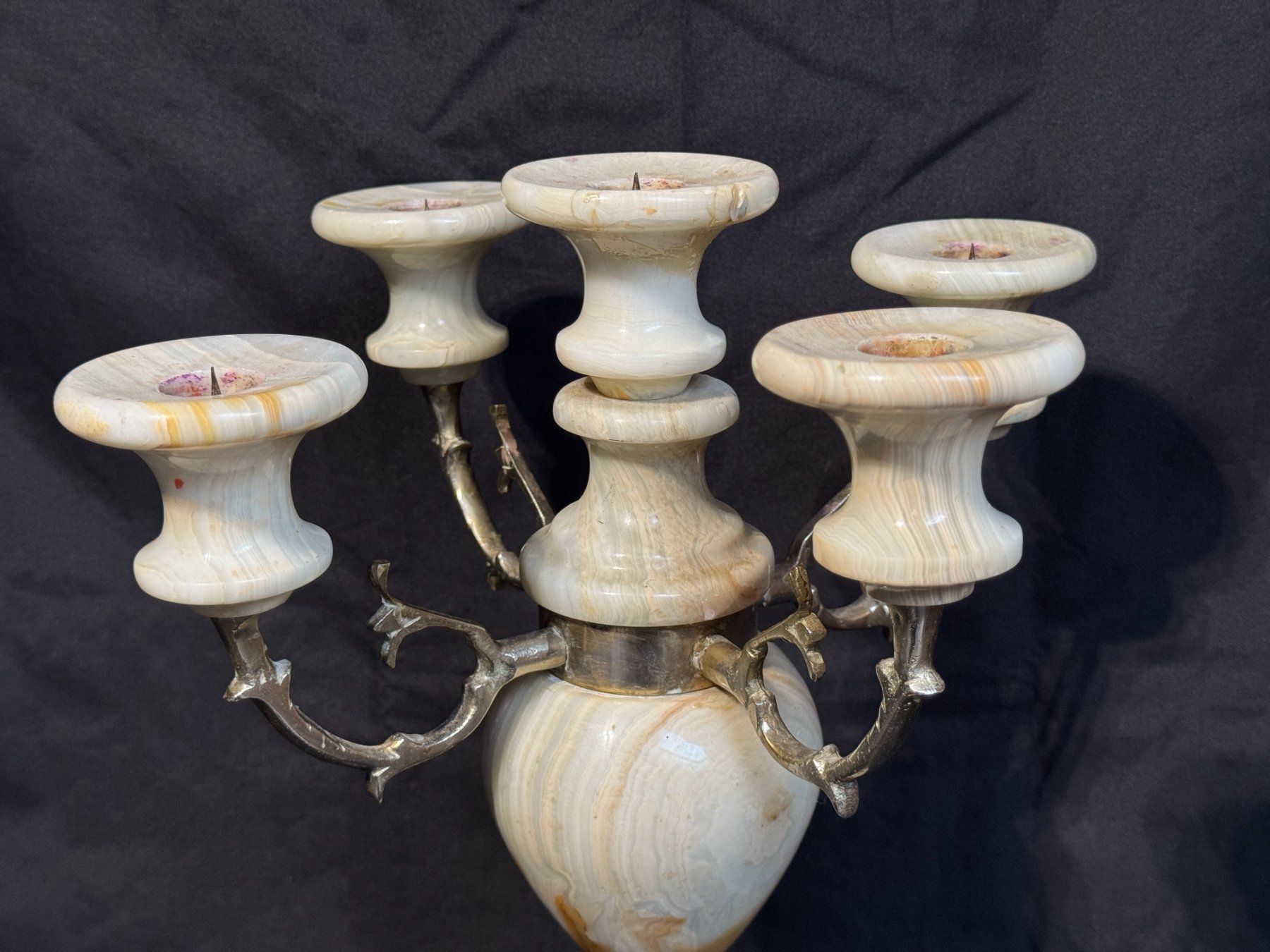 Kerzenständer: Chandelier à 4 branches en marbre – Gebraucht aus Tramelan von lolopat 4