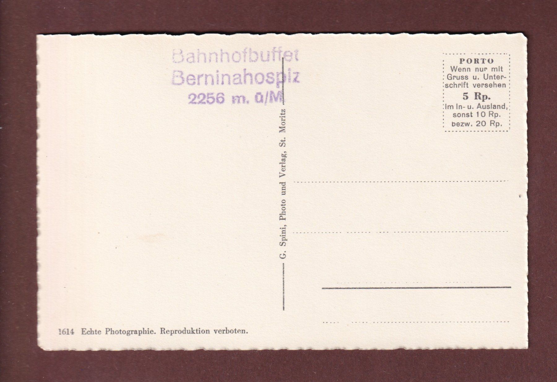 Cartes postales: PIZ BERNINA - Bellavista – D'occasion à Pully par nicecards-shop 1