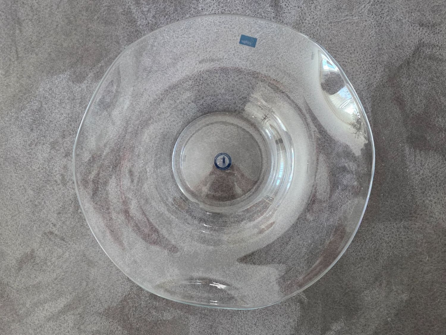Schalen: Dekorative Glasschale für Apéro oder Dessert, handmade, 35cm – Gebraucht aus Liestal von Gitterli01 2