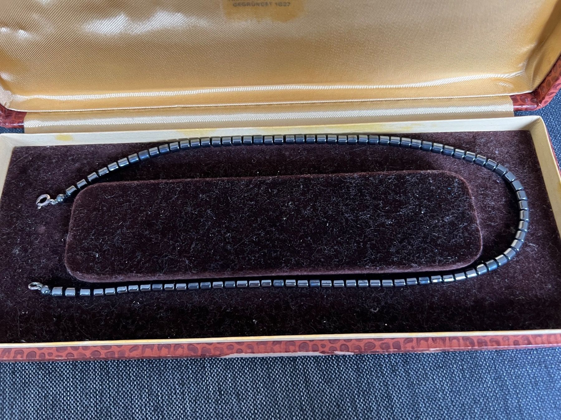 Catenine: Hämatit Kette – Usato da St. Gallen venduto da Mokki2014 1
