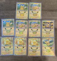 Lot de 10 cartes Pikachu 30th français et anglais