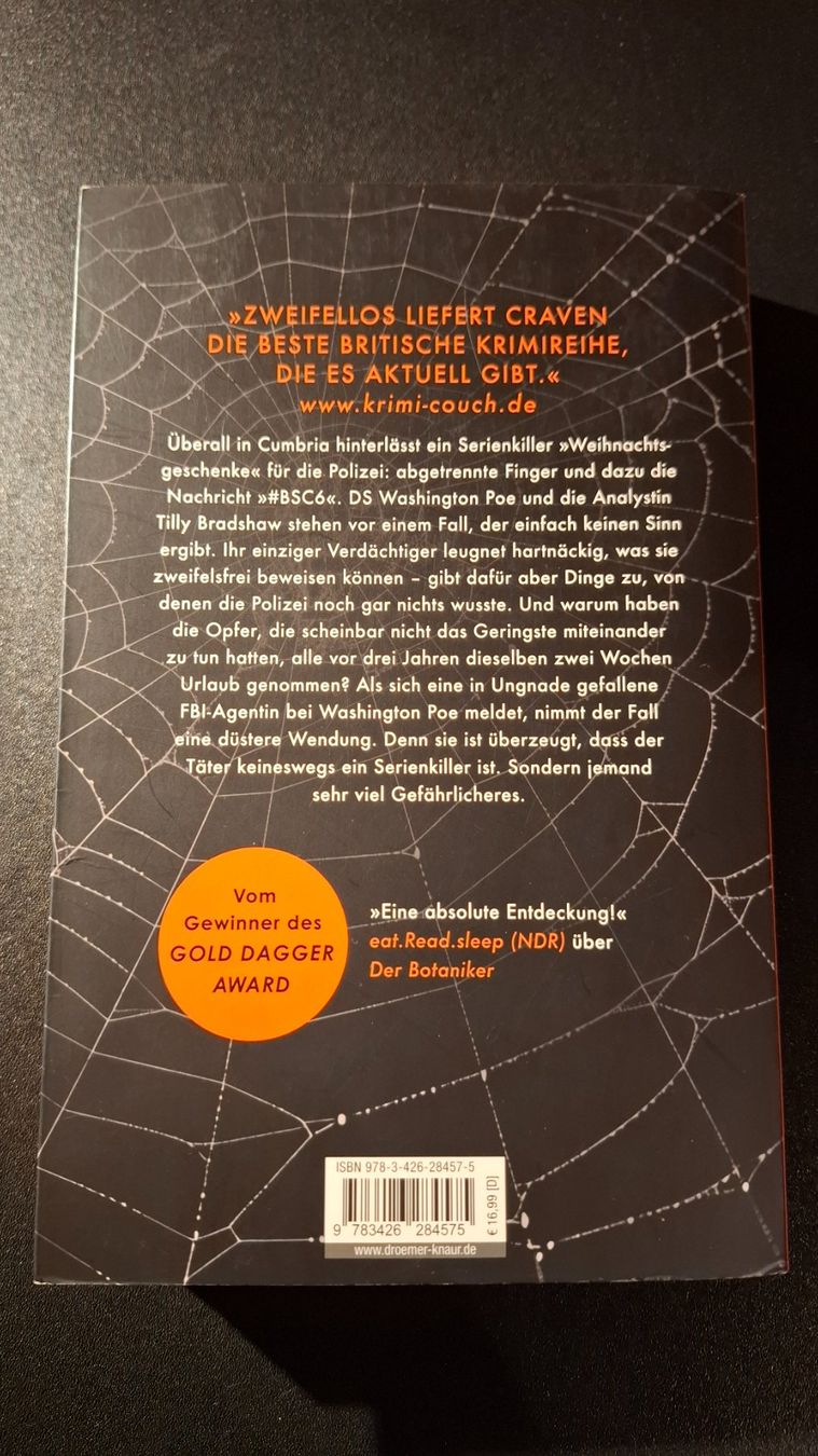 Bücher: *Der Kurator* M.W. Craven / Tb – Gebraucht aus Brütten von Sigimi 1