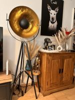 Stehlampe THAMES Metall Gold neuwertig