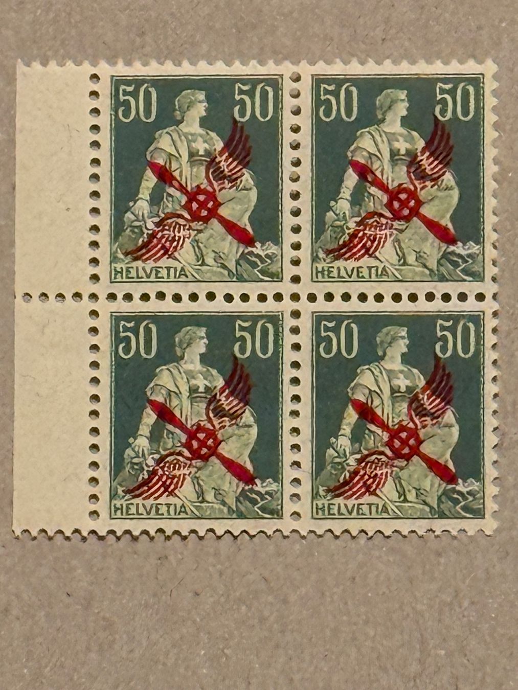 Tutti i francobolli: F2, postfrisch, Viererblock, tadellos – Usato da Aarau venduto da hilde47