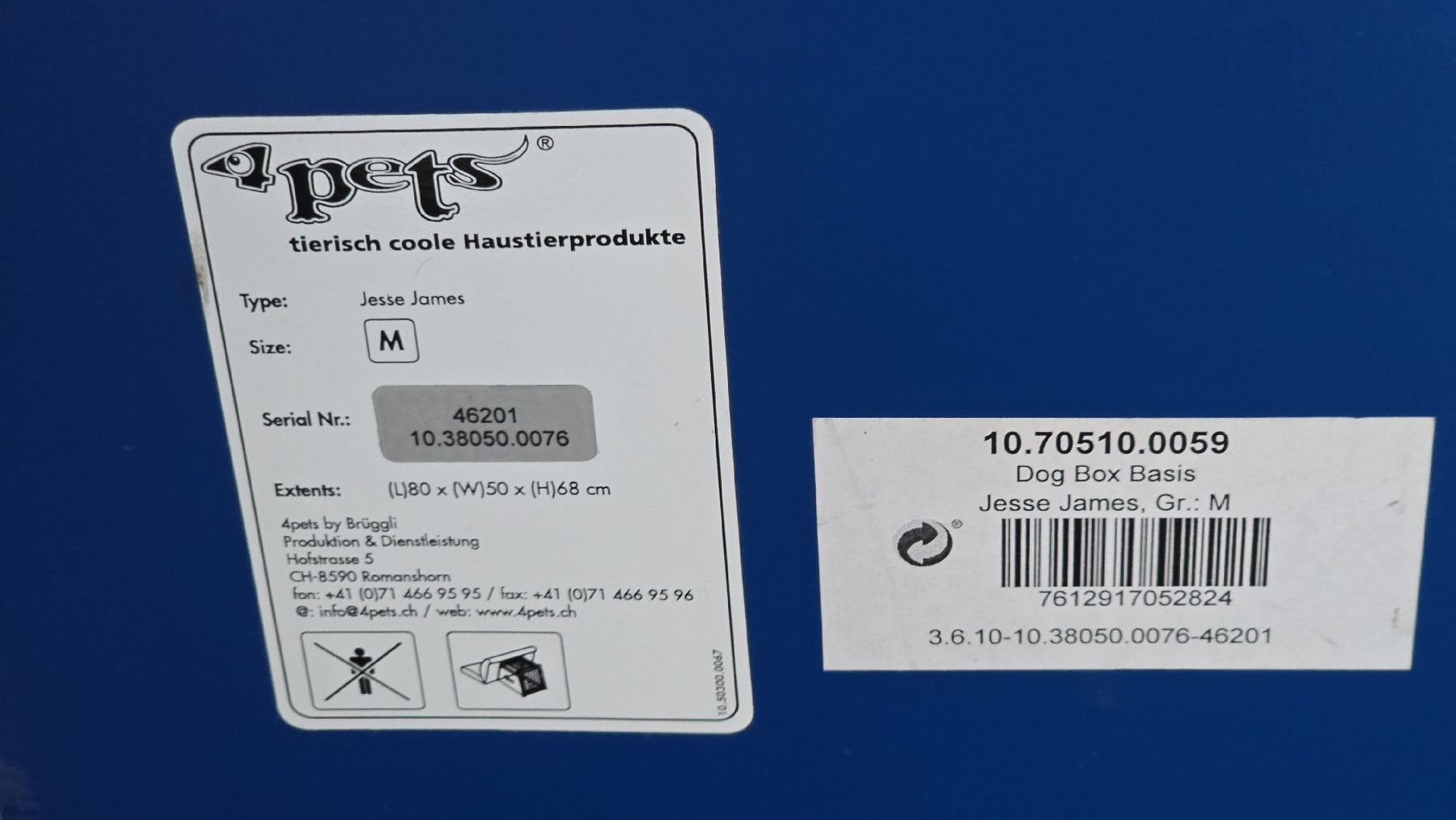 Gabbie, trasporto & Sicurezza: Hundebox Jesse James M – Usato da Buchrain venduto da urs_nq9w 3