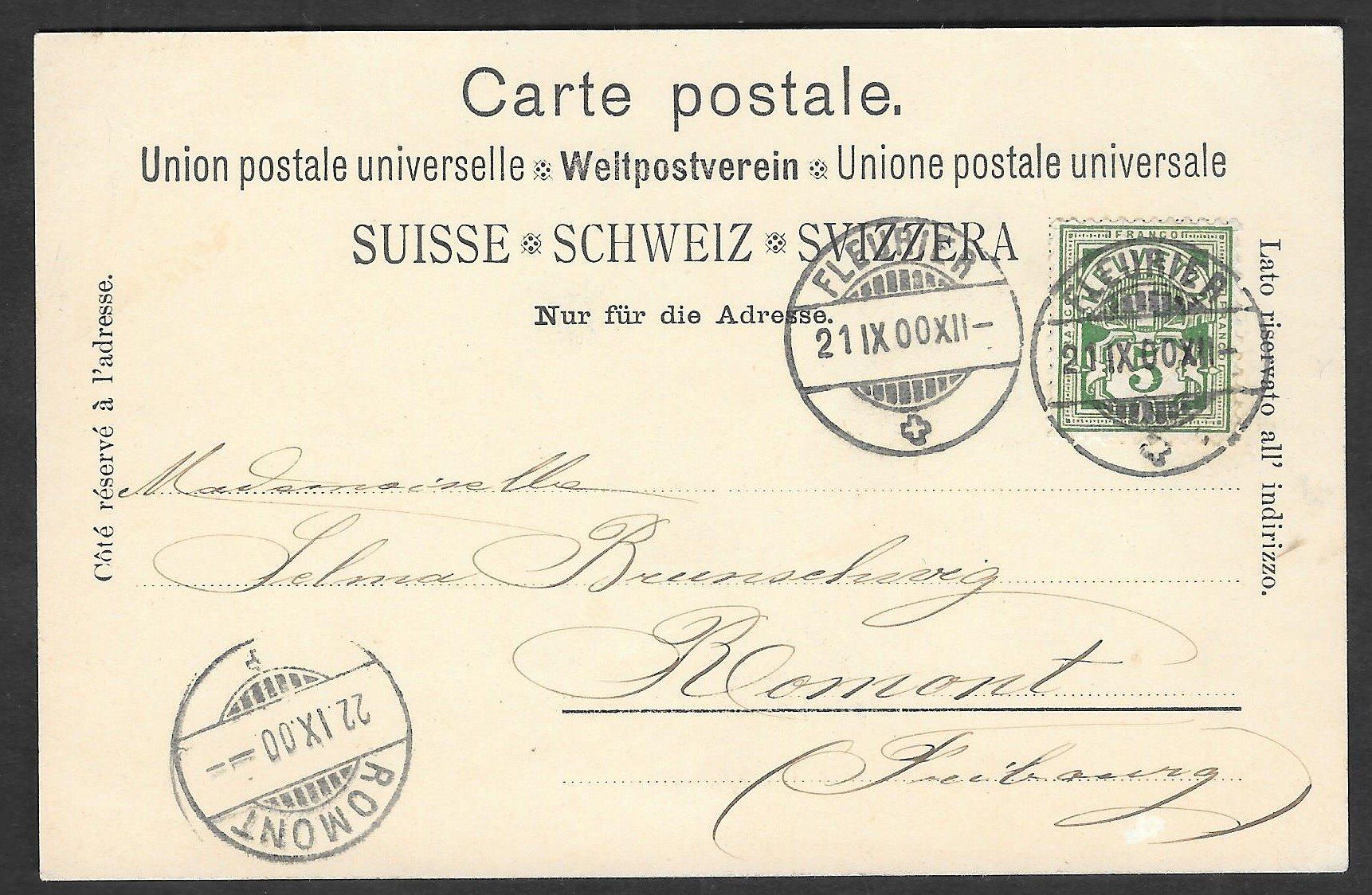 Cartoline postali: Fleurier Avenue de la Gare – Usato da Olten venduto da clotaldi 1