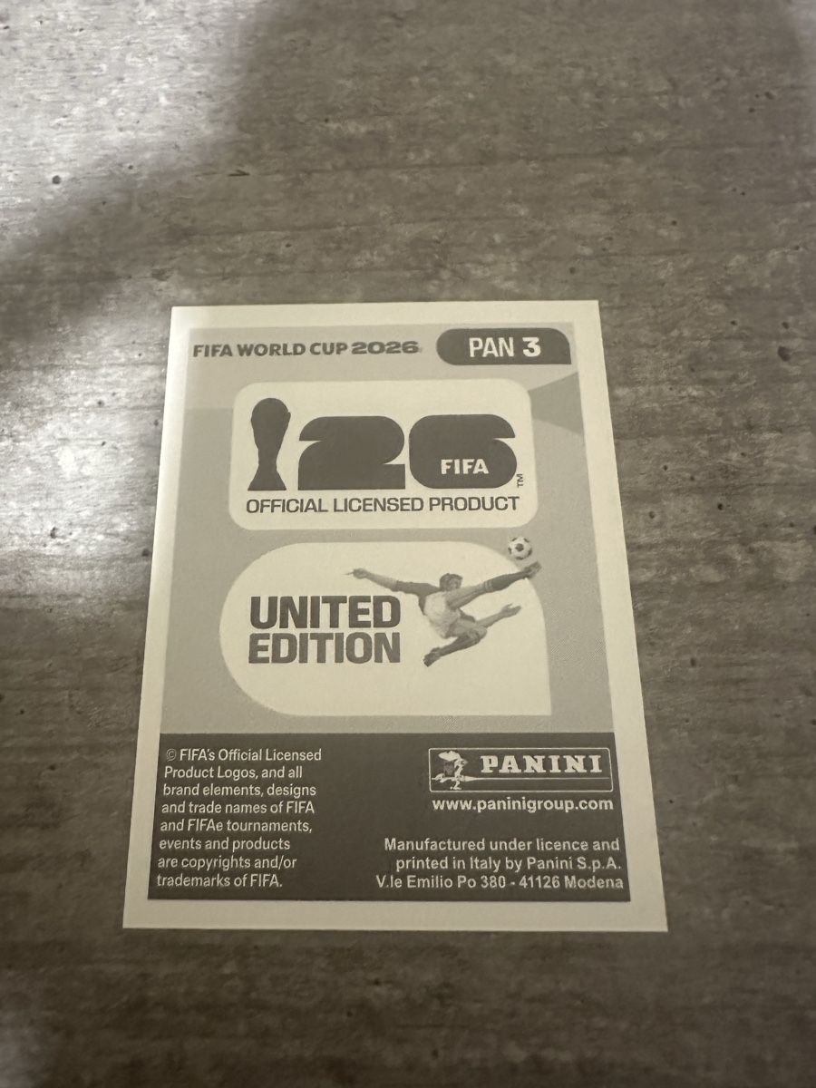 Panini Carte collezionabili: PAN 3 , FIFA WORLD CUP 2026 PANINI  – Nuovo (secondo la descrizione) da Frauenfeld venduto da 1PegPeg1 1