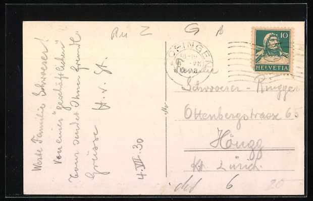 Cartoline postali: Zofingen, Totalansicht mit Häuser, Kirc – Usato da Berlin venduto da bartko-reher 1