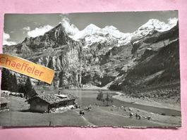 1954  Oeschinensee, Kandersteg. Blümlisalp, Fründenhorn
