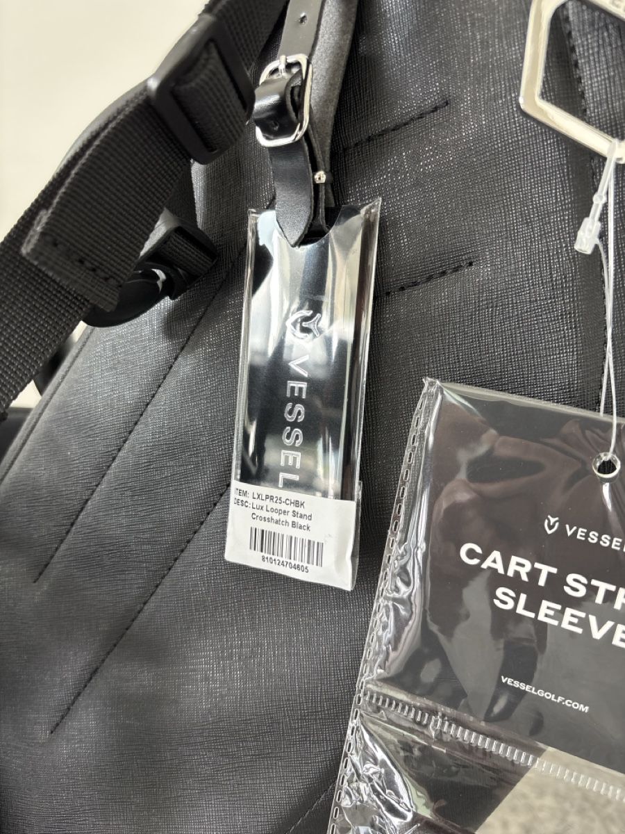 Taschen: Vessel Golf Bag Lux Looper Crosshatch Black – Neu und originalverpackt aus Cham von LoreM7 1