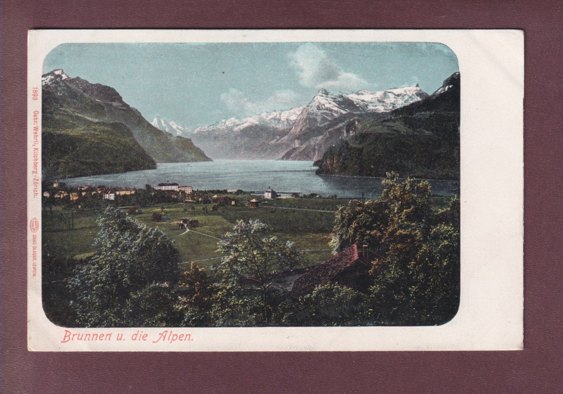 Cartoline postali: BRUNNEN und die Alpen – Usato da Pully venduto da nicecards