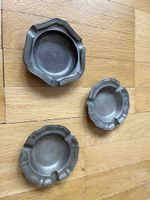 3 Antike Aschenbecher Zinn