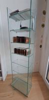 Étagère pour CD, haute en verre, 7 étagères, design moderne