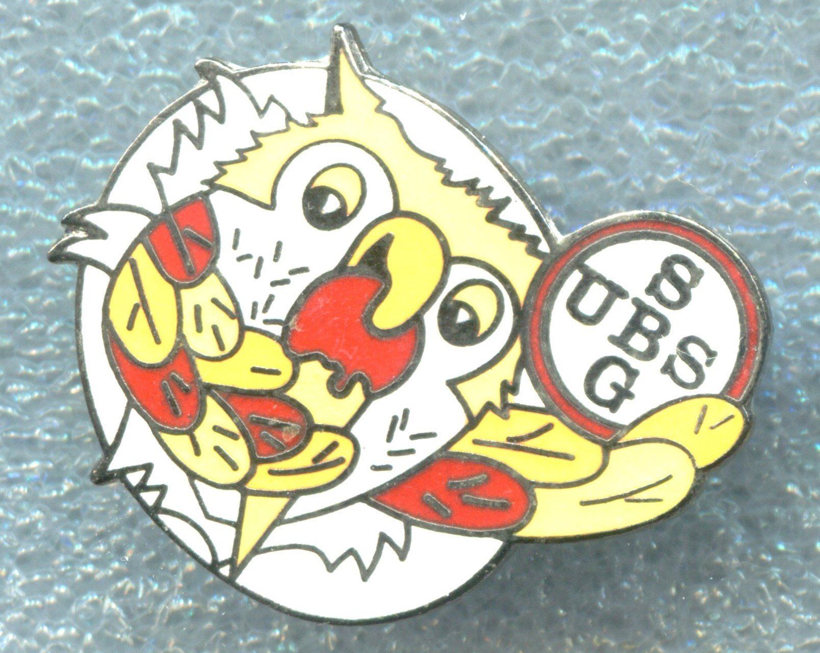 UBS Plaketten & Abzeichen: UBS  Eule – Gebraucht aus Winterthur von Sammleroase