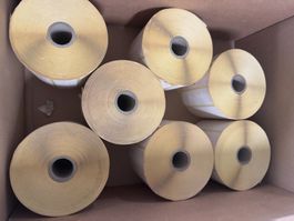 7 Rollen Selbstklebe-Etiketten 89 × 28 mm - total 14'000 Eti