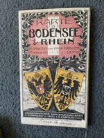 Alte Karte Bodensee und Rhein 