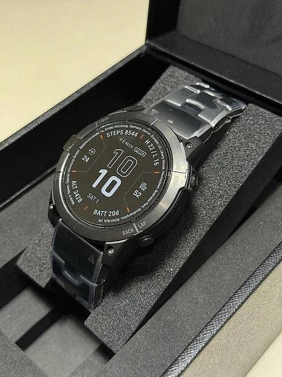 Smartwatch: Garmin Fnix 7X Pro Sapphire Solar Titanium – Gebraucht aus rain von talk2712 2