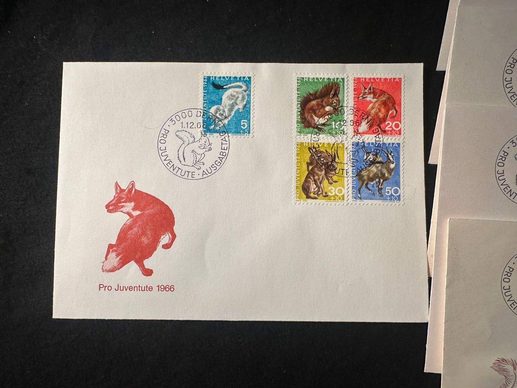 Alle Briefmarken: FDC 1966 Pro Juventute Schweiz Lot – Gebraucht aus Stettfurt von 2442 1