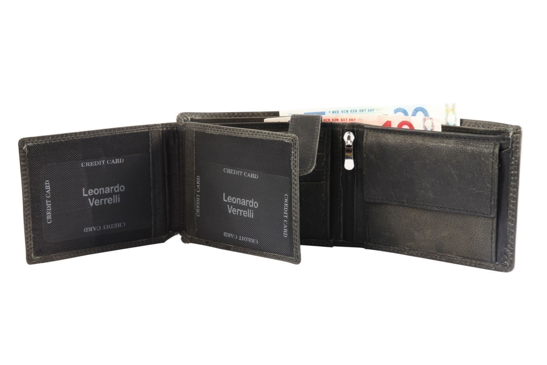 Brieftaschen: Leonardo Geldbörse Echtleder RFID Safe Format 12 x 9.5 cm, s – Neu und originalverpackt aus Wittenbach von uhrenshop24swiss 3