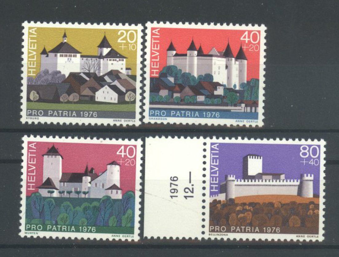 Tutti i francobolli: 1976, Pro Patria ** – Usato da Willisau venduto da Vollstempel
