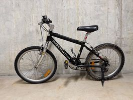 Kindervelo MTB Cycletech schwarz 20"