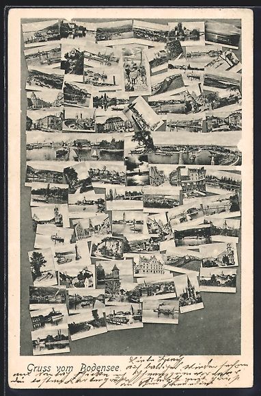 Cartoline postali: Konstanz, Bodensee-Ortsansichten auf Ans – Usato da Berlin venduto da bartko-reher