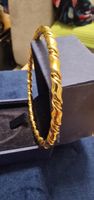 Elegantes Armreif,  Massiv vergoldet, zeitlos,