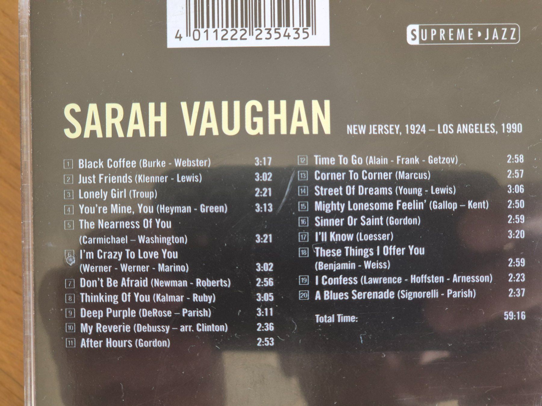 CD: SARAH VAUGHAN - ST - SACD – Usato da Spiez venduto da kurtf2005 1