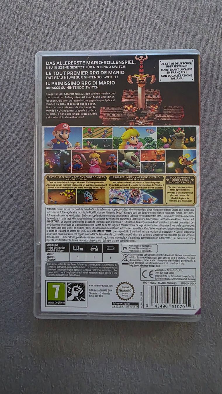 Nintendo Giochi: Jeu Super Mario RPG pour Nintendo Switch – Nuovo (secondo la descrizione) da Lausanne venduto da stacadel 1
