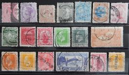 New Zealand Britisch Lot mit alten Werten I