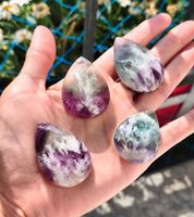 Fluorite à inclusions en forme de plumes no. 1-4
