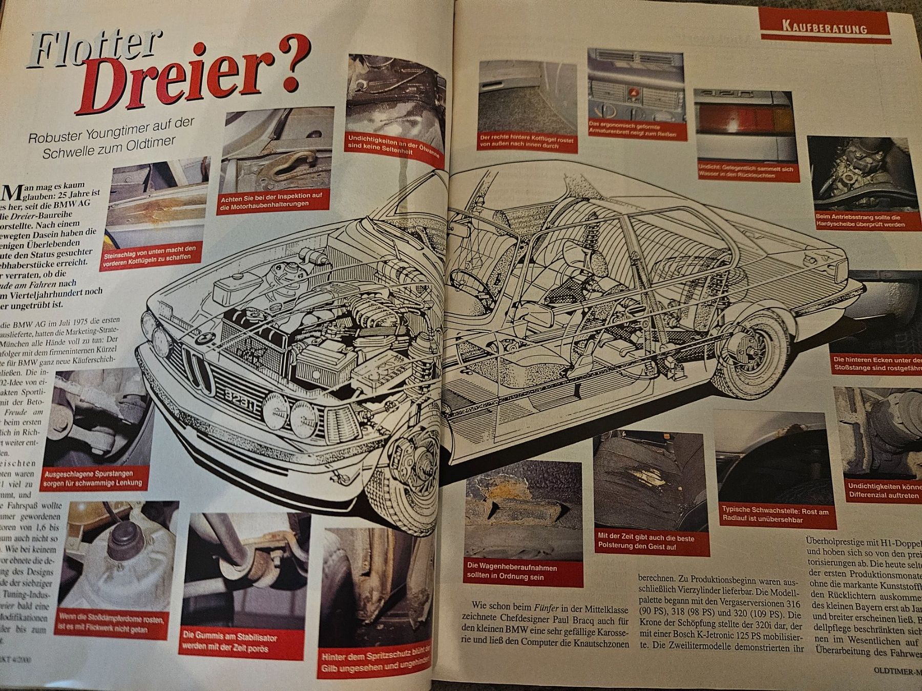 Riviste & Magazine: Oldtimer Markt 4/00 BMW 3 E21 Italjet Simca V8 Buick Ford xx – Usato da Flawil venduto da sr1_f6st 4