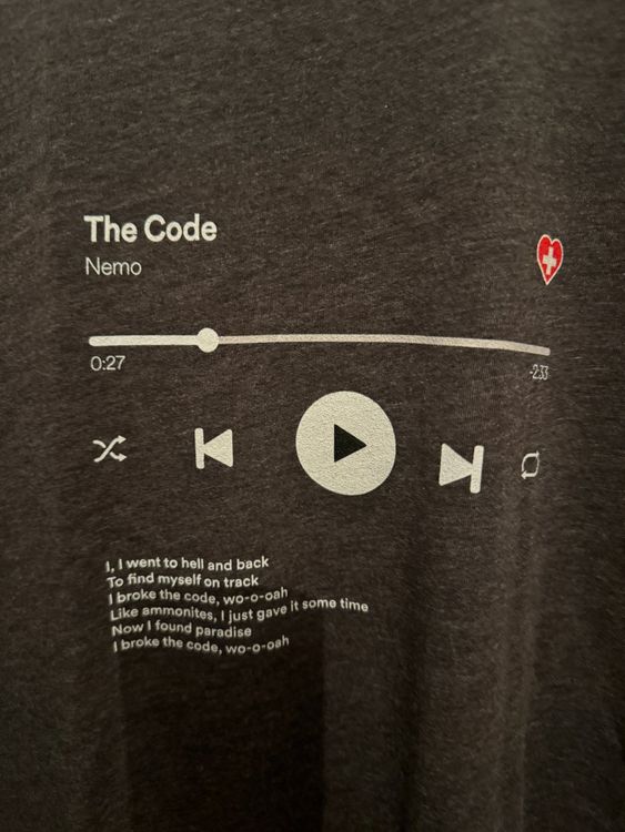 Eurovision song contest 24 the code nemo t shirt neu kaufen