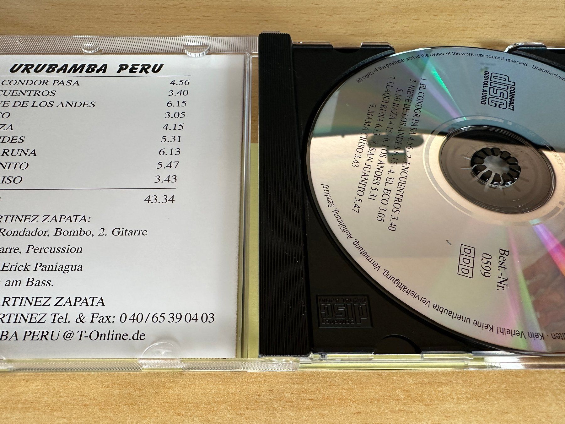 CD: Urubamba Peru – Urubamba Peru – Usato da Rikon im Tösstal venduto da Alpenmutz 2