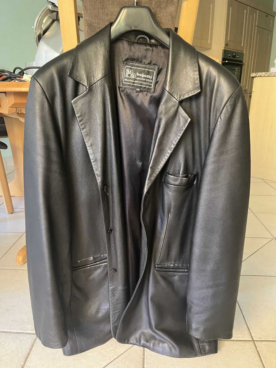 Giacche: Schwarze Nappaleder Jacke – Usato da Neuenhof venduto da Ivita