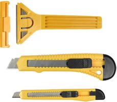 Hobbymesser-Set 3teilig  2 Cutter + 1 Glas-Schaber